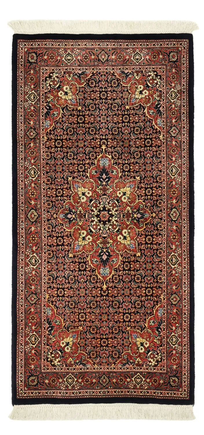 Bidjar Teppich 70x140cm - Perserteppich - dunkelrot