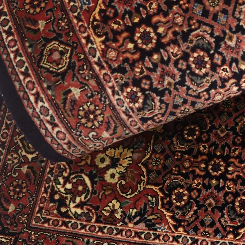 Bidjar Teppich 70x140cm - Perserteppich - dunkelrot