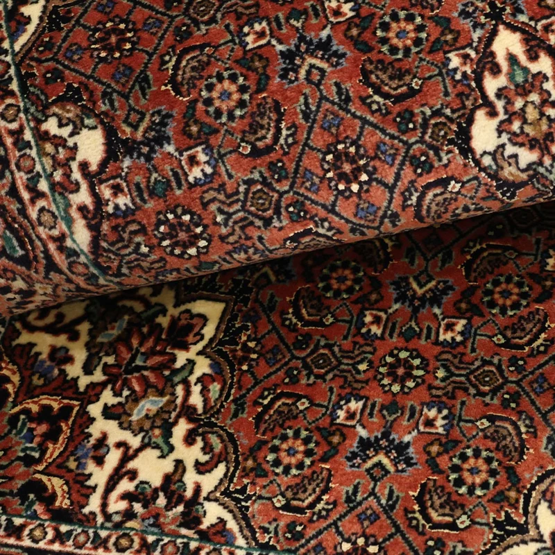 Bidjar Teppich 71x141cm - Perserteppich - dunkelrot