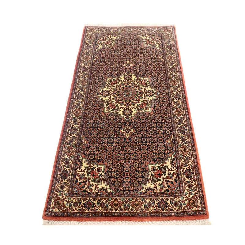 Bidjar Teppich 69x149cm - Perserteppich - dunkelrot