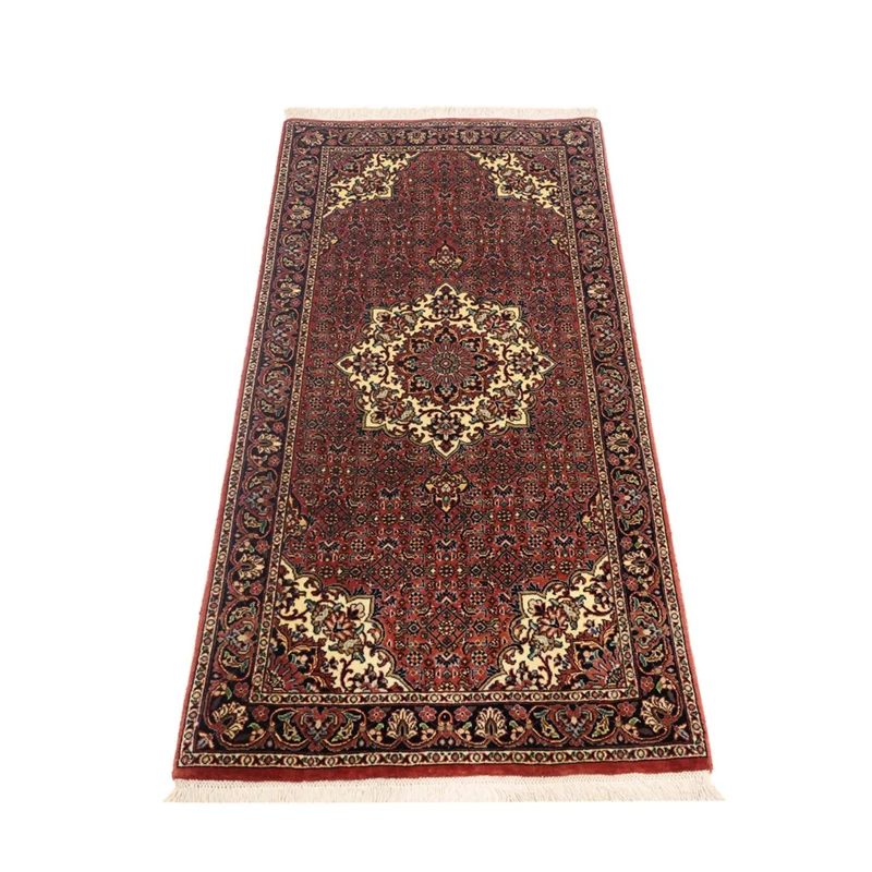 Bidjar Teppich 69x148cm - Perserteppich - dunkelrot