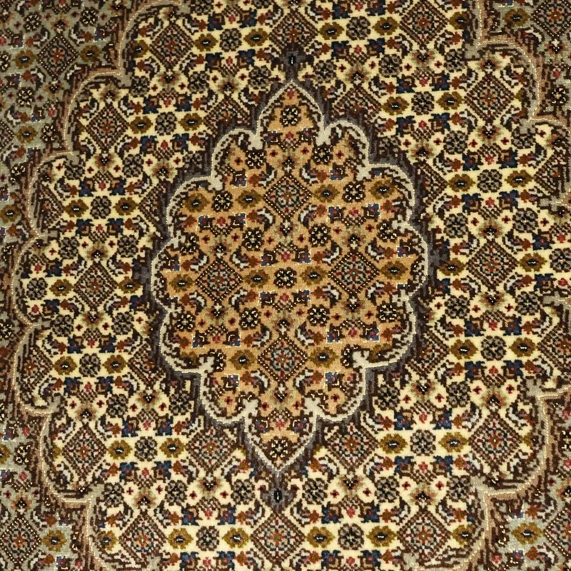 Täbriz - 50 Raj Teppich 100x149cm - Perserteppich - olivgrün