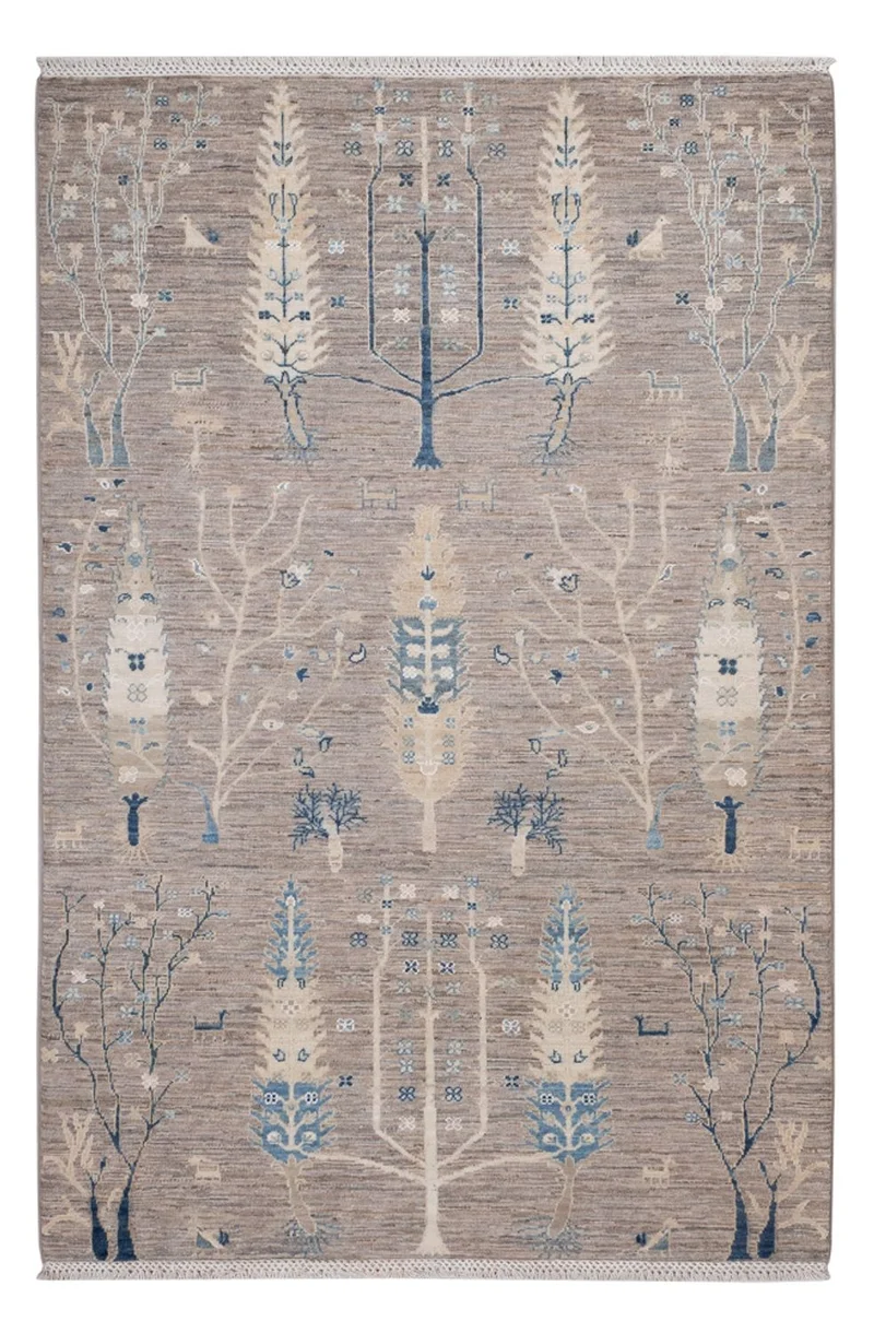 Ariana Teppich 124x184cm - Orientteppich - grau