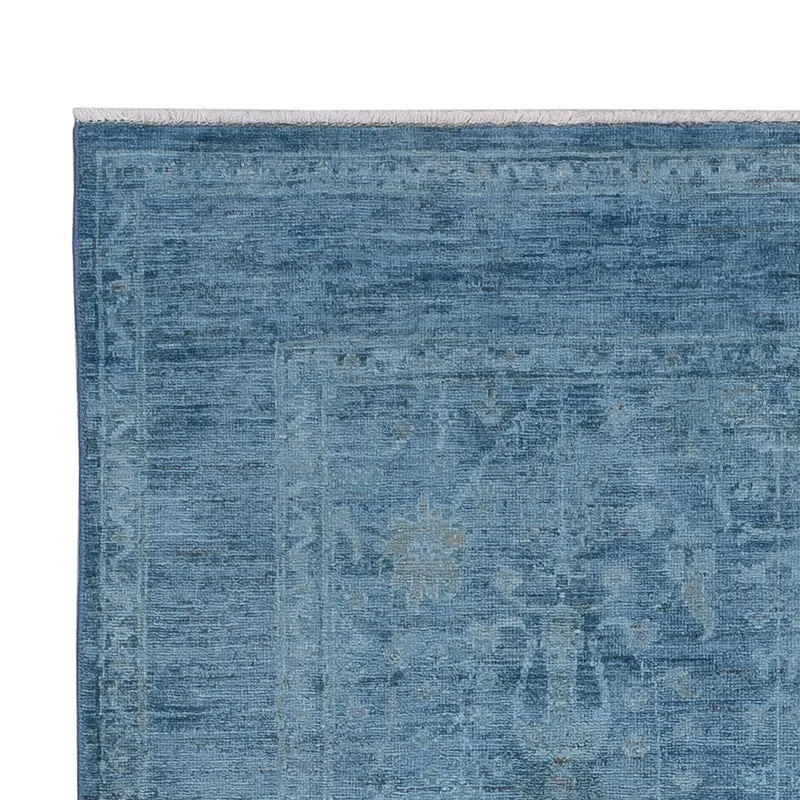 Shal Teppich 122x180cm - Orientteppich - hellblau