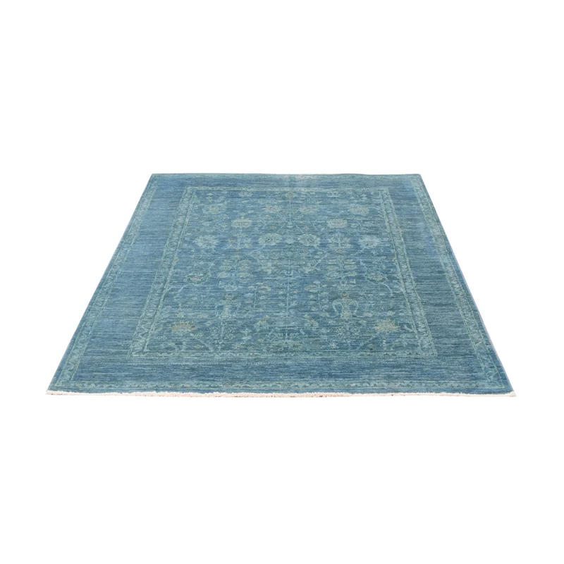 Shal Teppich 122x180cm - Orientteppich - hellblau
