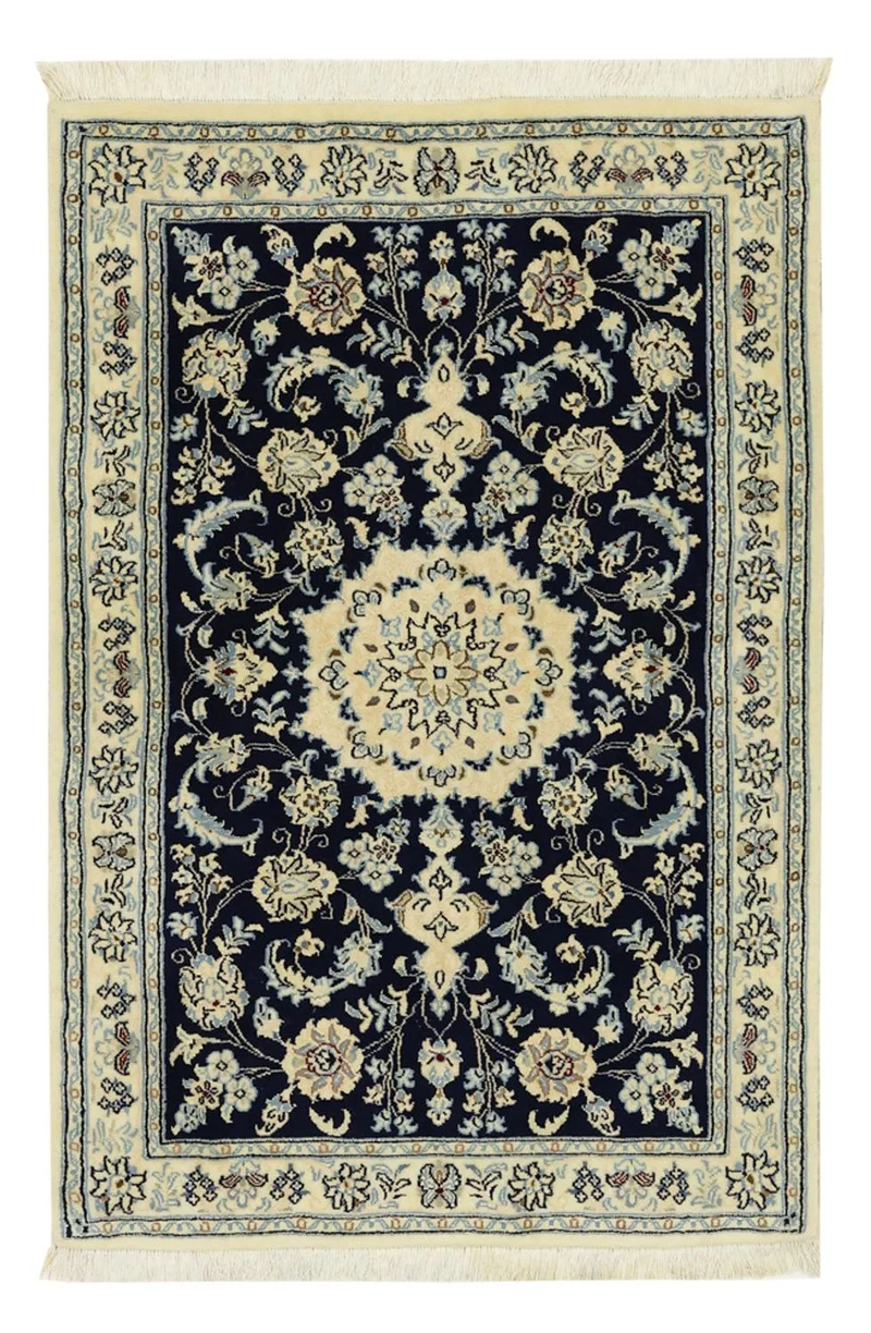 Nain - 9La Teppich 78x114cm - Perserteppich - dunkelblau