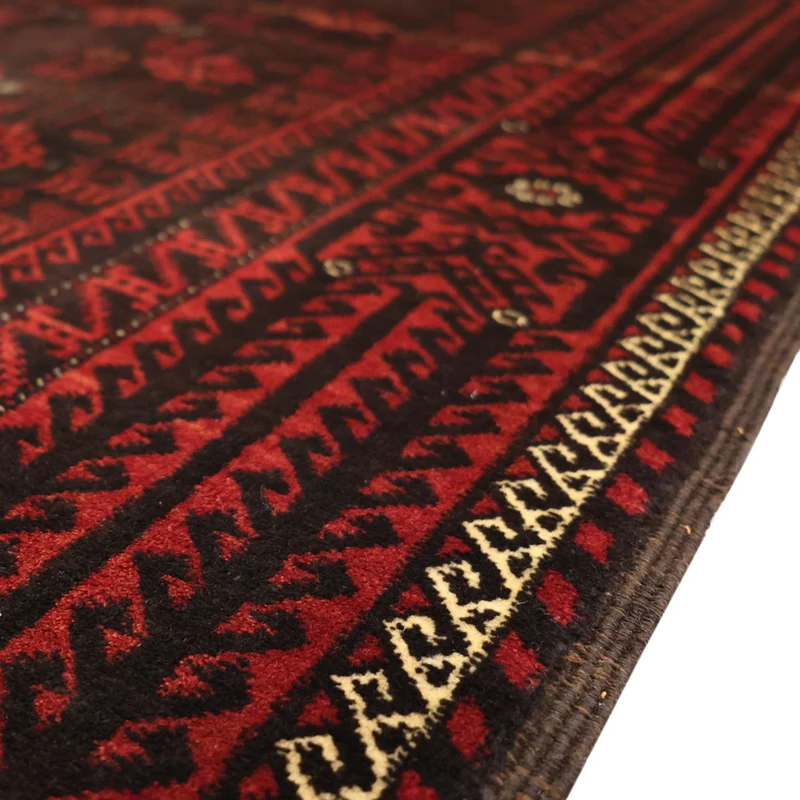 Belutsch Teppich 107x190cm - Orientteppich - dunkelrot