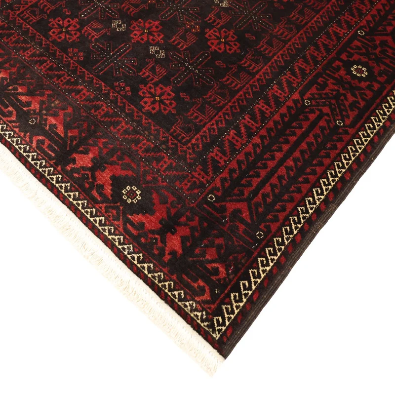Belutsch Teppich 107x190cm - Orientteppich - dunkelrot