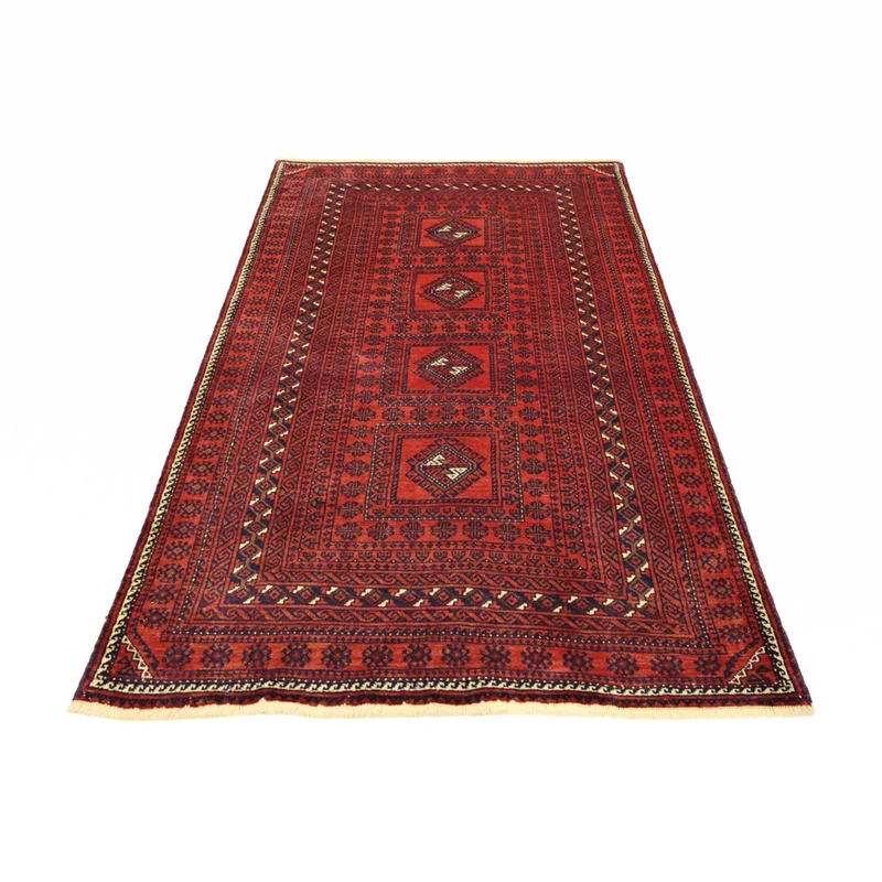 Belutsch Teppich 109x188cm - Orientteppich - dunkelrot