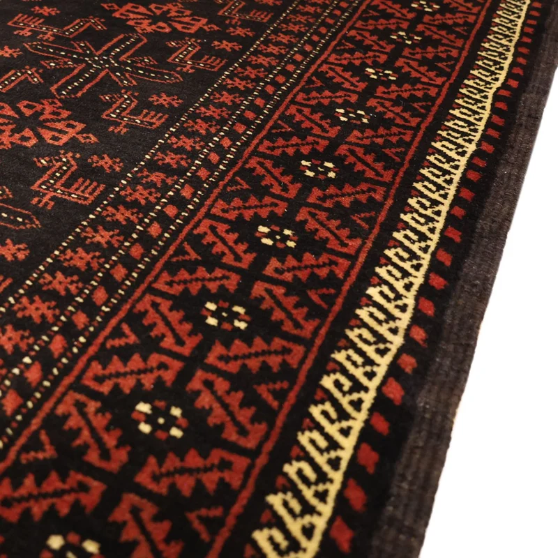 Belutsch Teppich 105x197cm - Orientteppich - dunkelrot