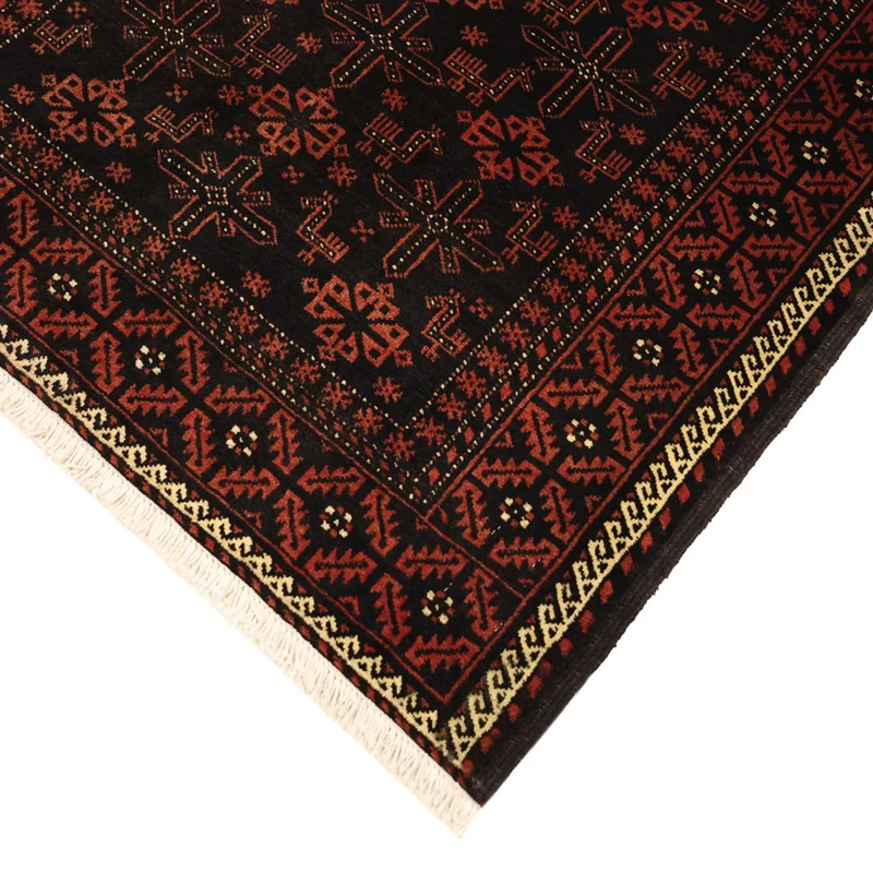 Belutsch Teppich 105x197cm - Orientteppich - dunkelrot
