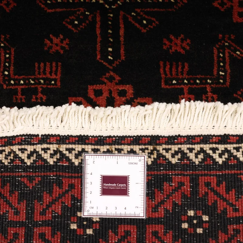 Belutsch Teppich 105x197cm - Orientteppich - dunkelrot