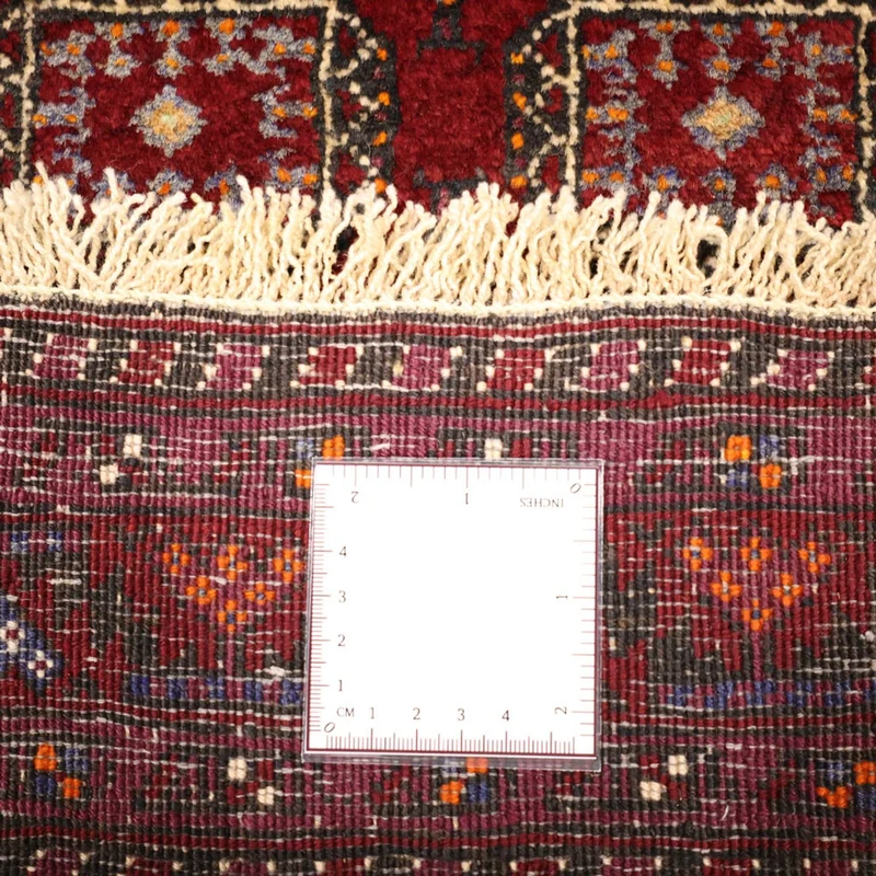 Belutsch Teppich 108x193cm - Orientteppich - dunkelrot