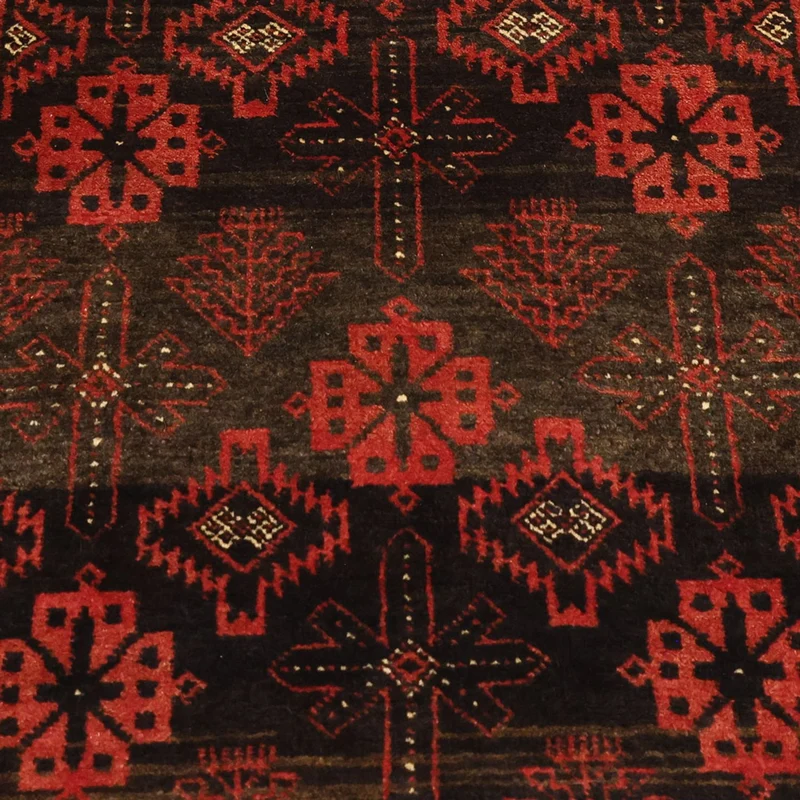 Belutsch Teppich 102x196cm - Orientteppich - mehrfarbig