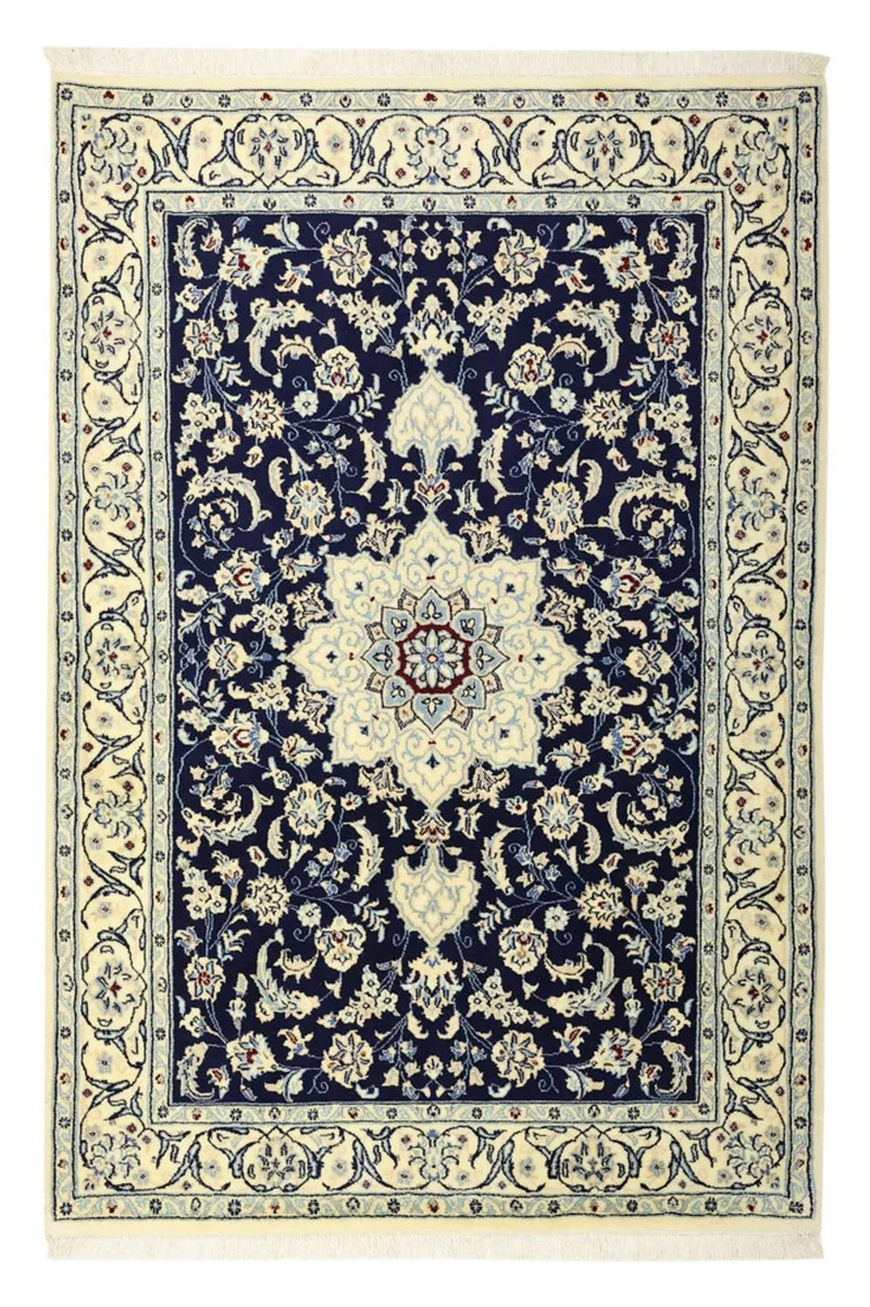 Nain - 9La Teppich 106x157cm - Perserteppich - dunkelblau