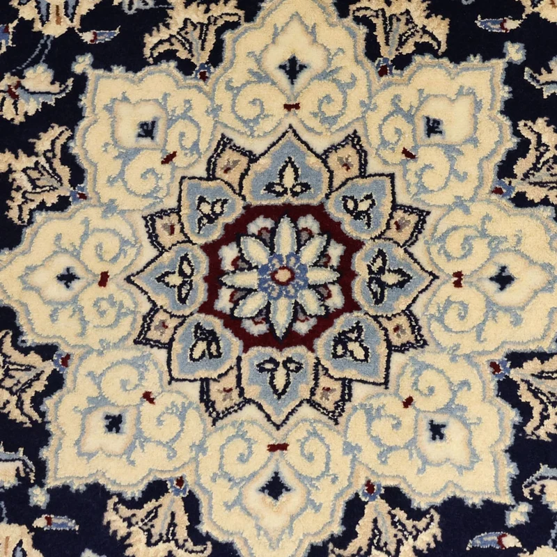 Nain - 9La Teppich 106x157cm - Perserteppich - dunkelblau