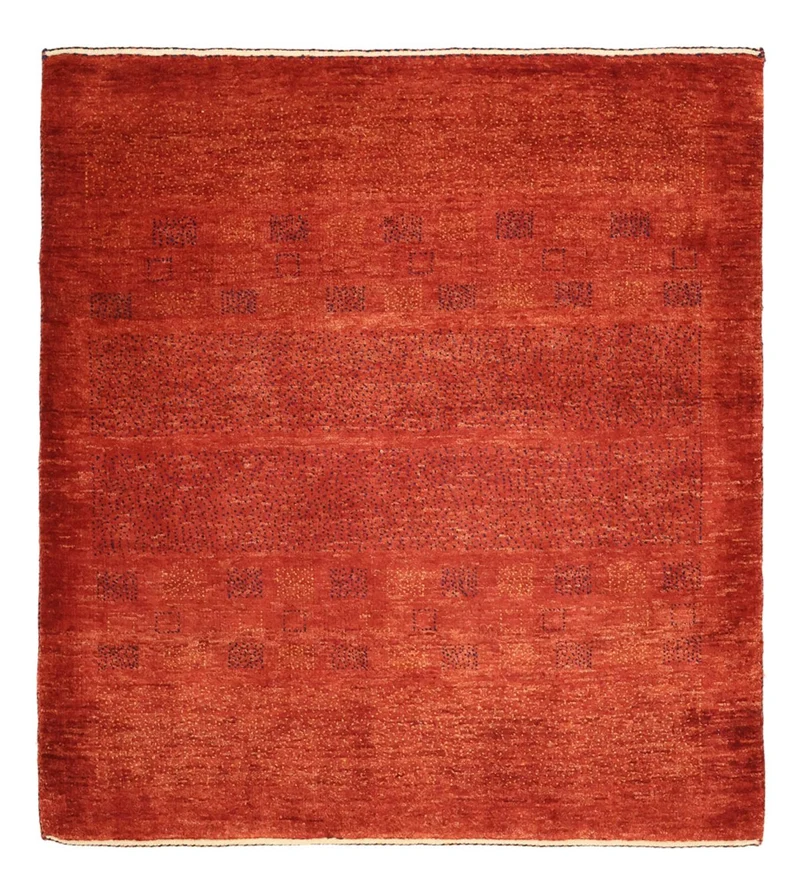 Kaschkuli Teppich 101x112cm - Perserteppich - dunkelrot