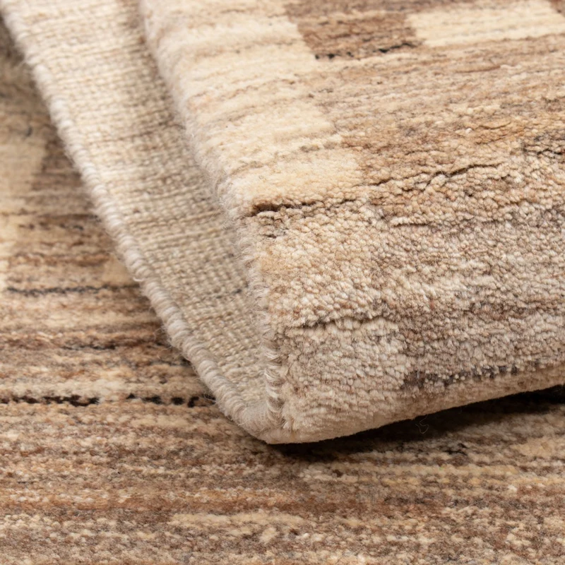 Gabbeh Persisch Teppich 72x127cm - Perserteppich Wollteppich - natur