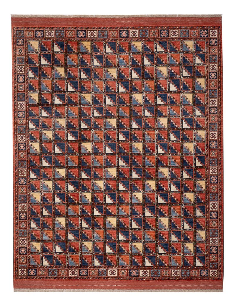 Afghan Teppich 176x215cm - Orientteppich - mehrfarbig