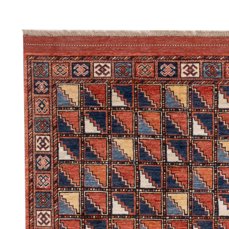 Afghan Teppich 176x215cm - Orientteppich - mehrfarbig