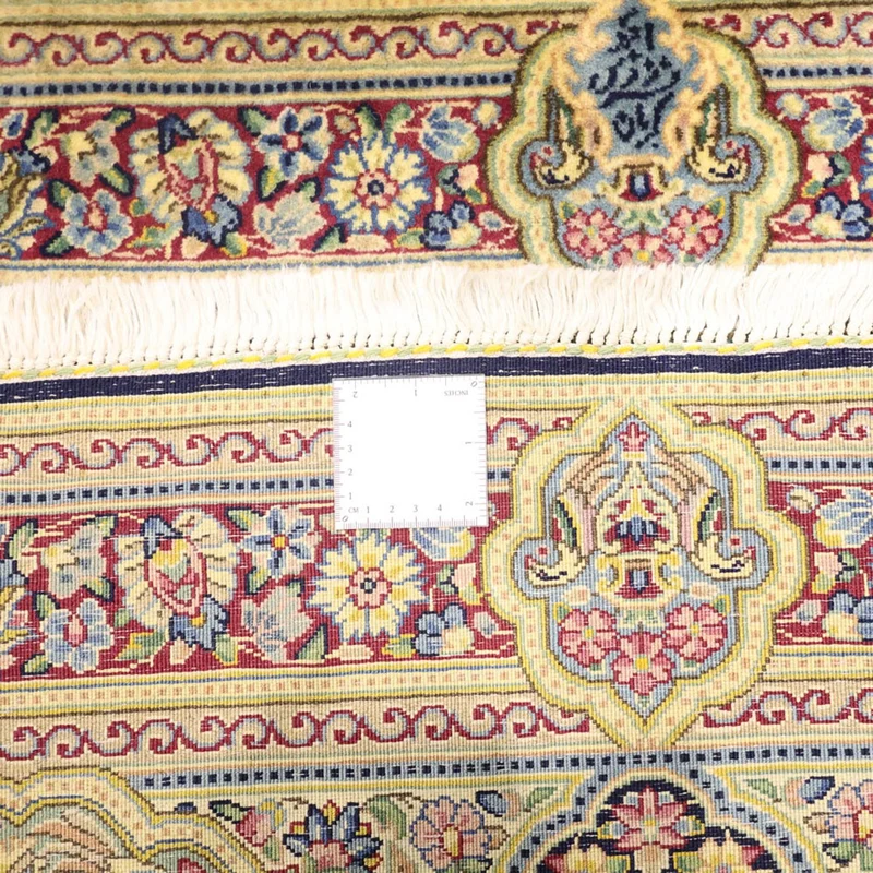 Kerman Teppich 90x147cm - Perserteppich - dunkelblau