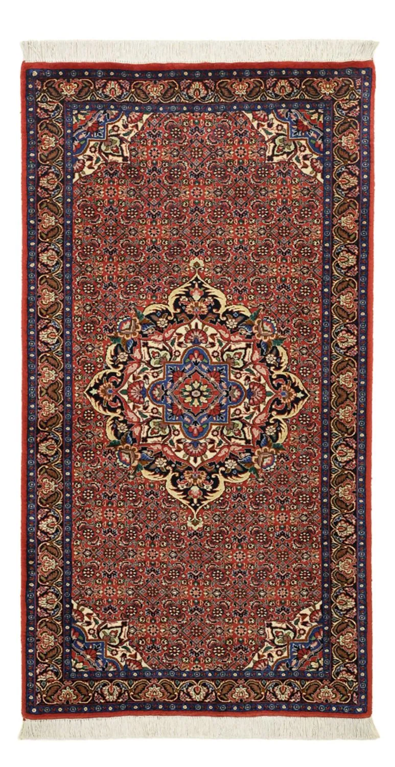 Bidjar Teppich 71x136cm - Perserteppich - dunkelrot