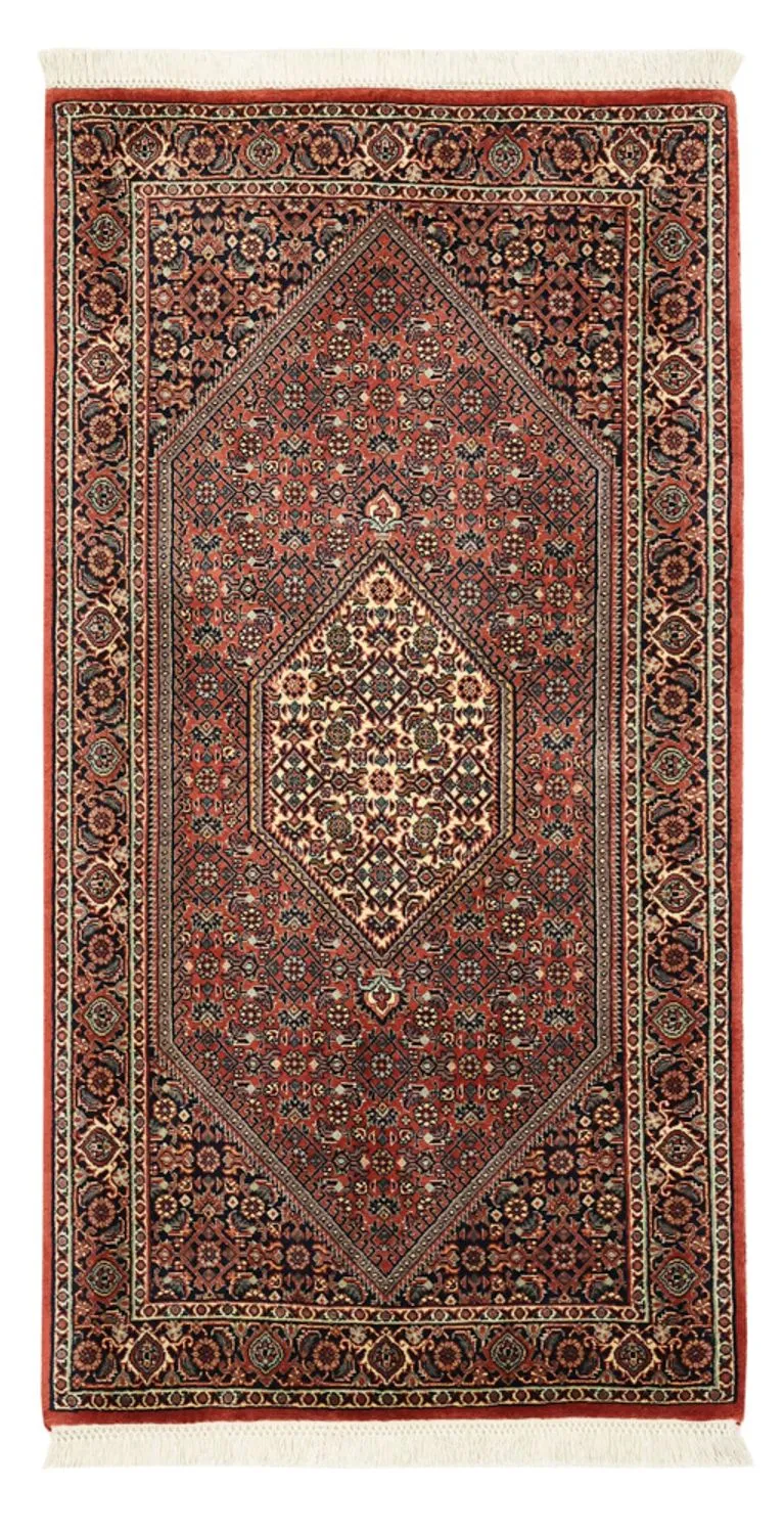 Bidjar Teppich 70x136cm - Perserteppich - dunkelrot