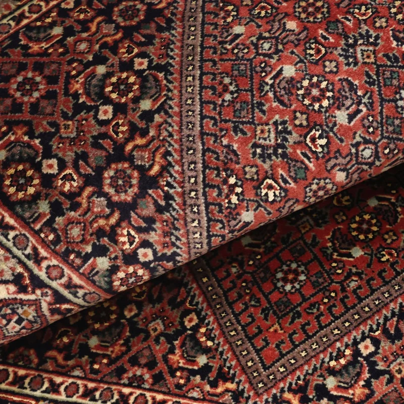 Bidjar Teppich 70x136cm - Perserteppich - dunkelrot