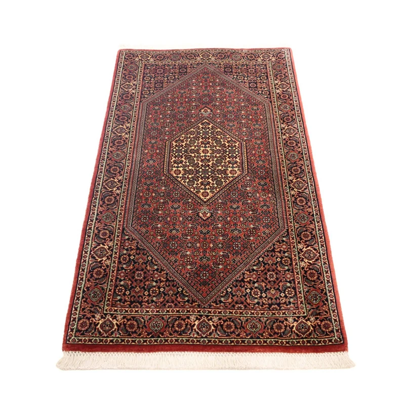 Bidjar Teppich 70x136cm - Perserteppich - dunkelrot