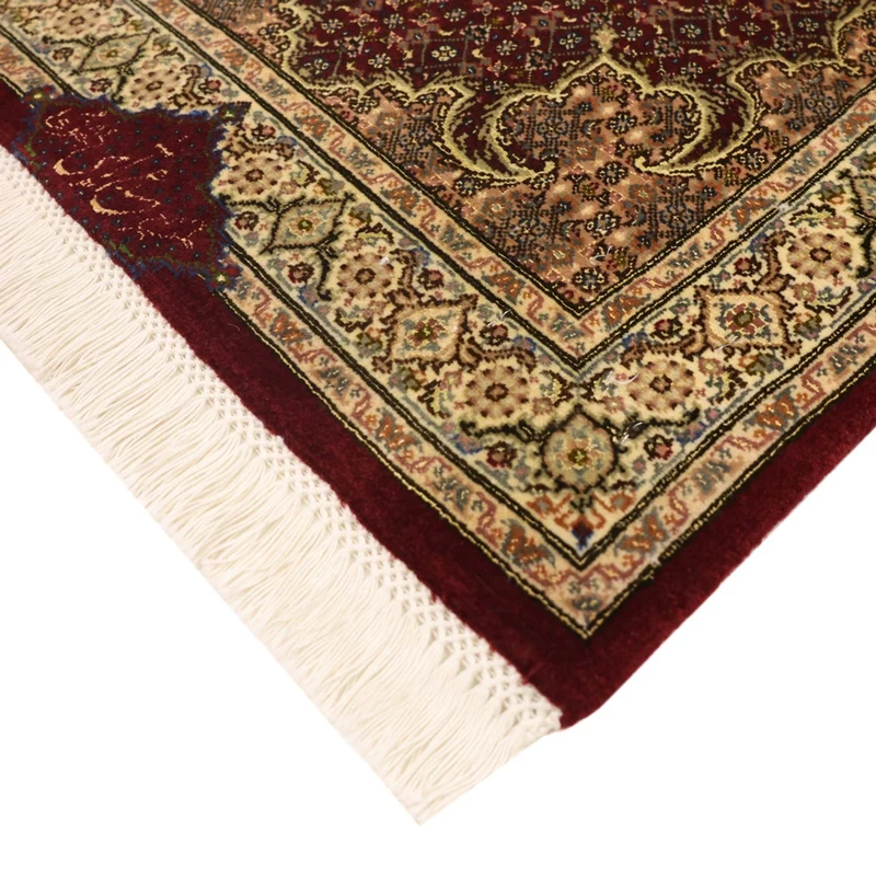Täbriz - 50 Raj Teppich 59x110cm - Perserteppich - dunkelbeige