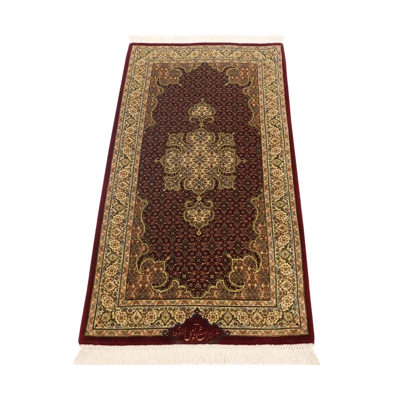 Täbriz - 50 Raj Teppich 59x110cm - Perserteppich - dunkelbeige