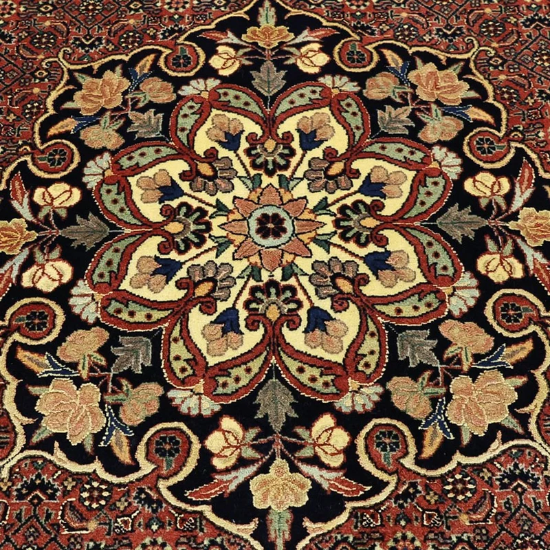 Bidjar Teppich 139x198cm - Perserteppich - dunkelrot