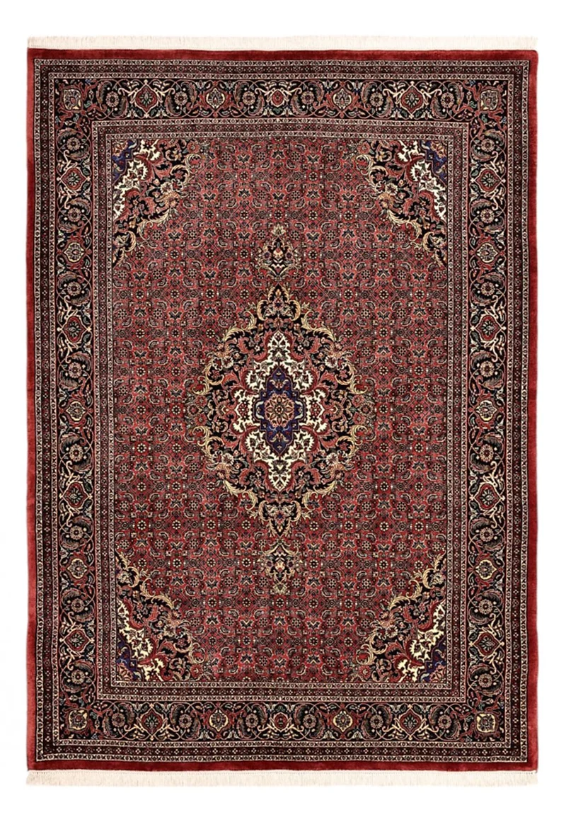 Bidjar Teppich 145x204cm - Perserteppich - dunkelrot