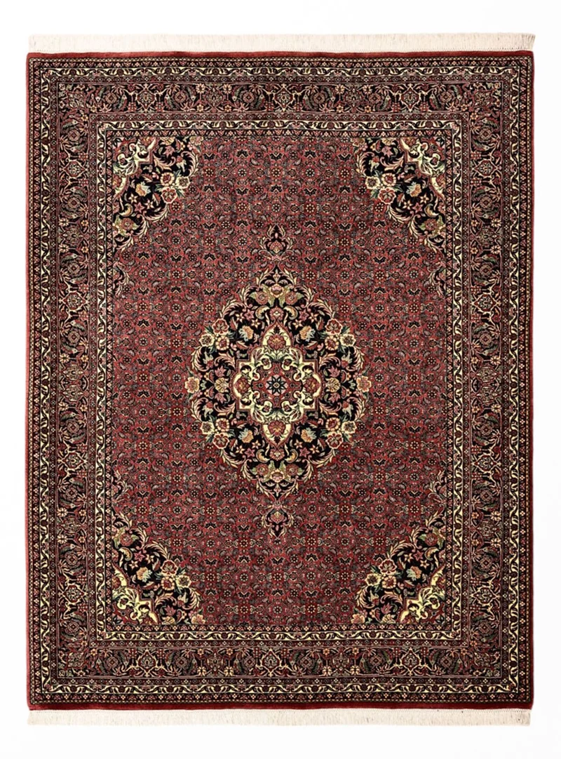 Bidjar Teppich 156x199cm - Perserteppich - dunkelrot
