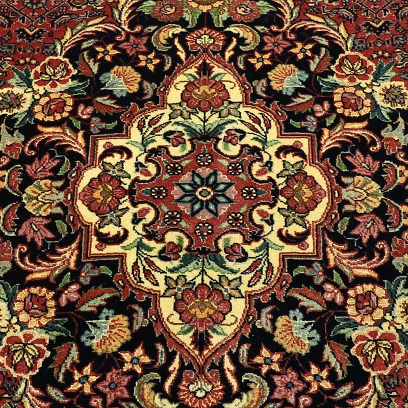 Bidjar Teppich 156x199cm - Perserteppich - dunkelrot