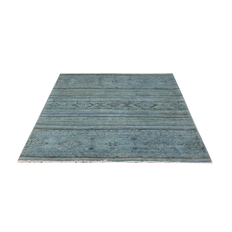 Shal Teppich 124x175cm - Orientteppich - hellblau