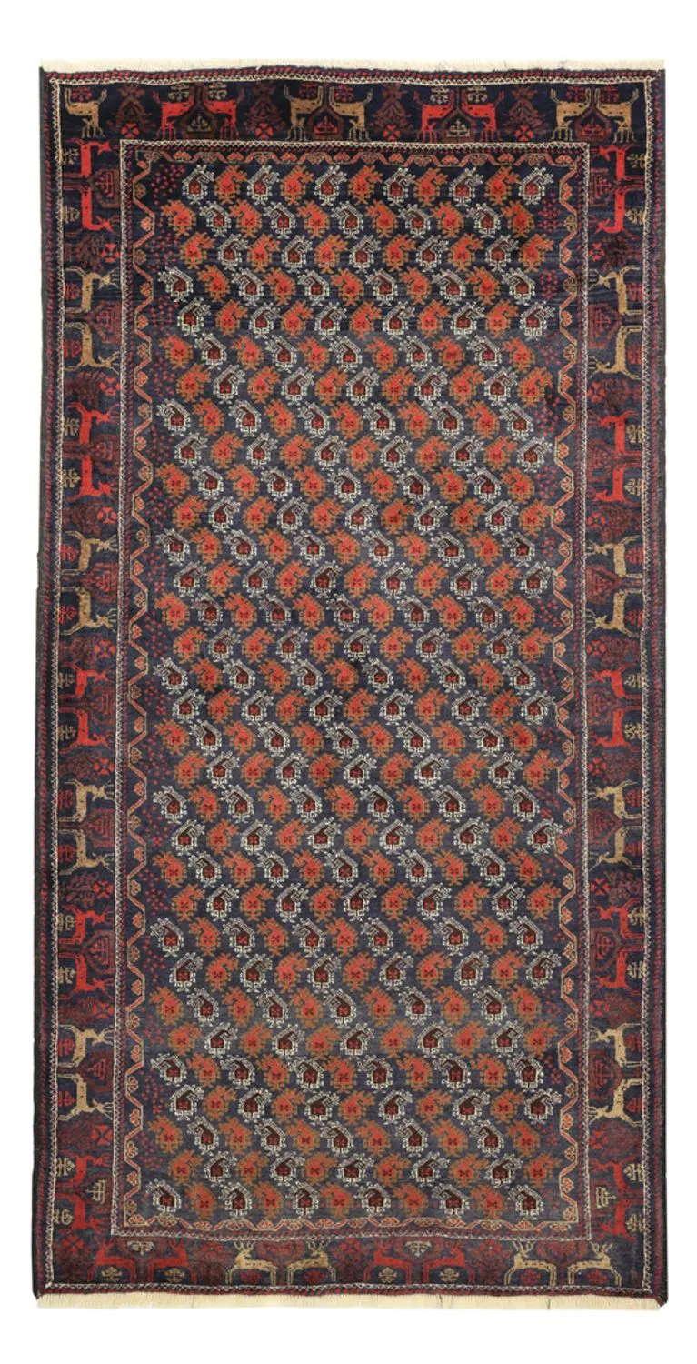 Belutsch Teppich 110x210cm - Orientteppich - mehrfarbig