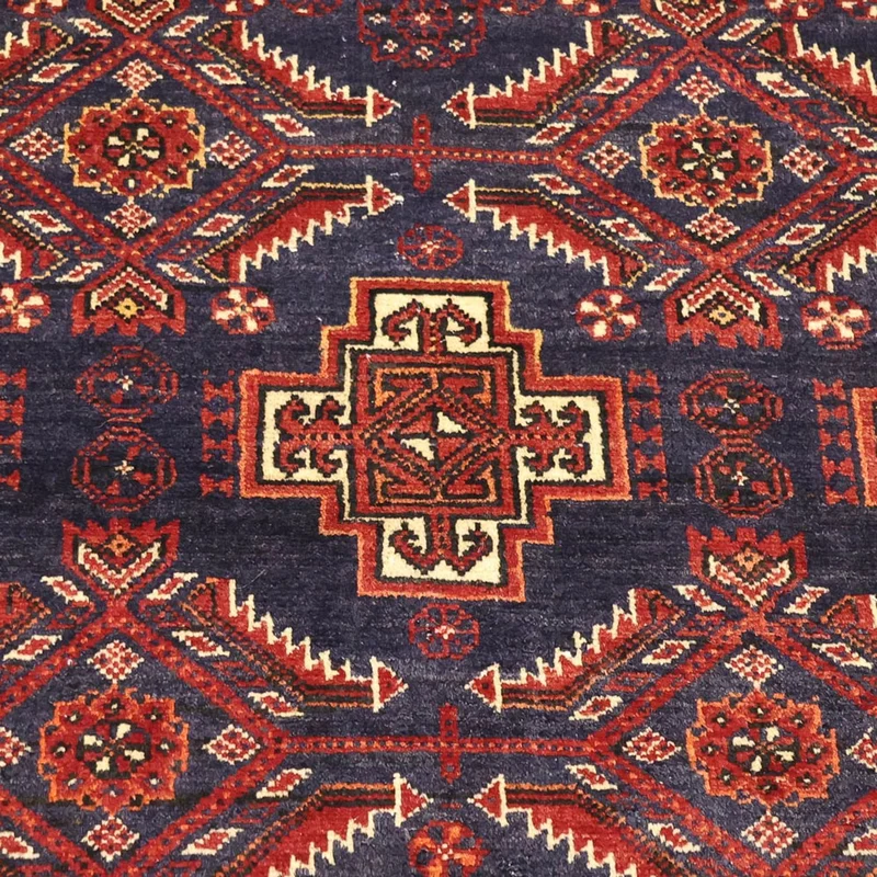 Belutsch Teppich 105x192cm - Orientteppich - dunkelrot