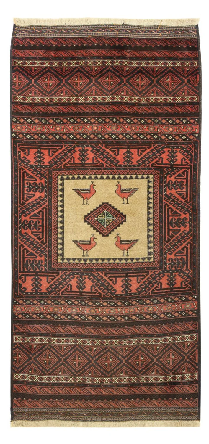 Belutsch Teppich 96x198cm - Orientteppich - mehrfarbig