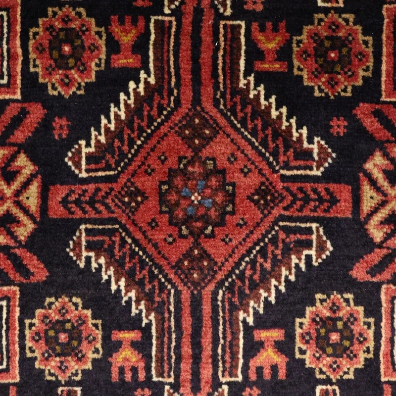Belutsch Teppich 100x195cm - Orientteppich - dunkelrot