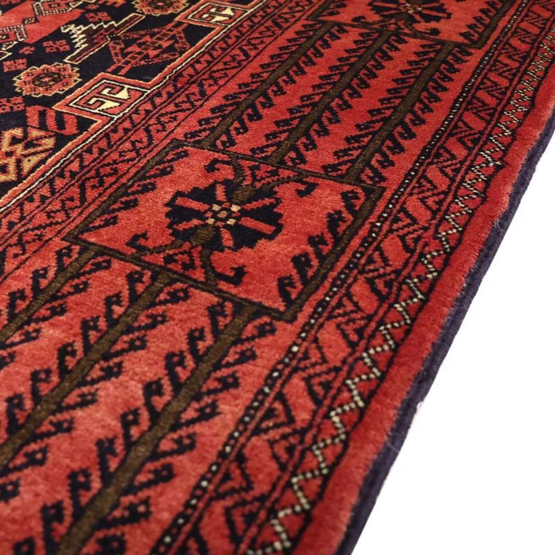 Belutsch Teppich 100x195cm - Orientteppich - dunkelrot