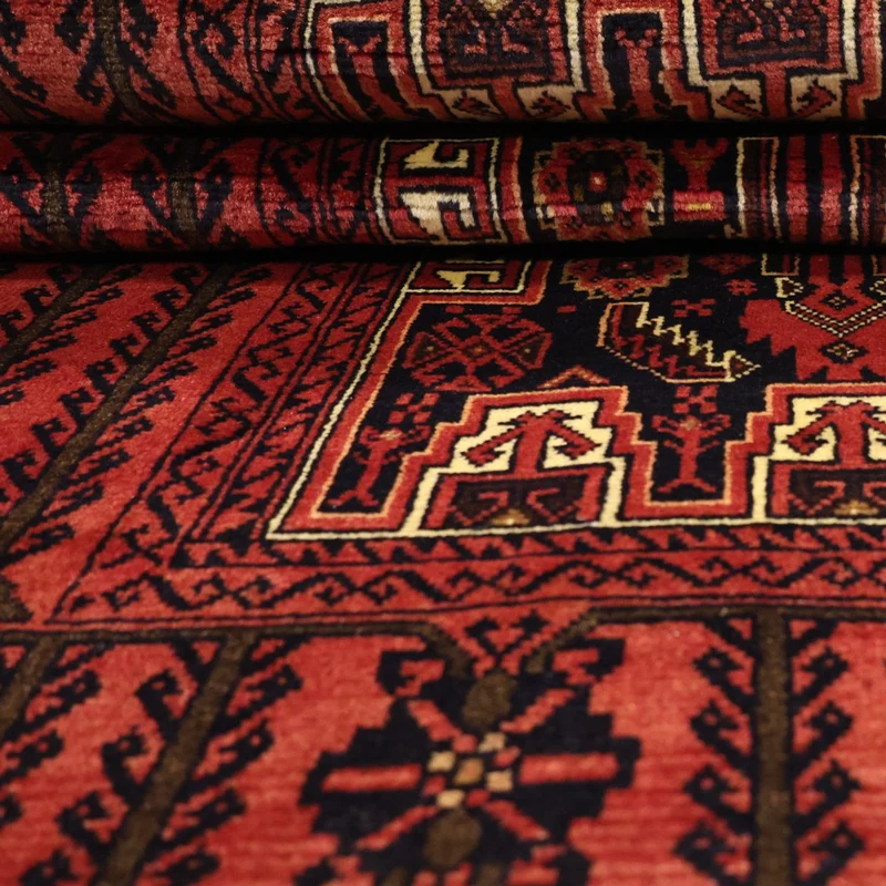 Belutsch Teppich 100x195cm - Orientteppich - dunkelrot