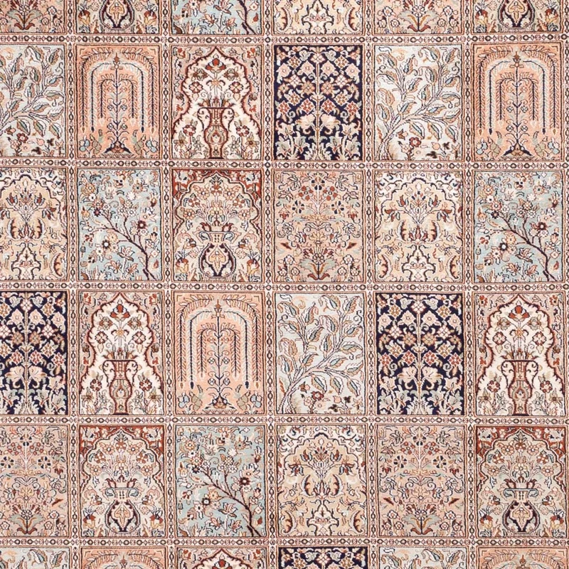 Kaschmir Seide Teppich 246x304cm - Orientteppich - sand