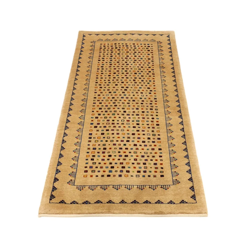 Loribaft Teppich Perser 79x164cm - Orientteppich - gold