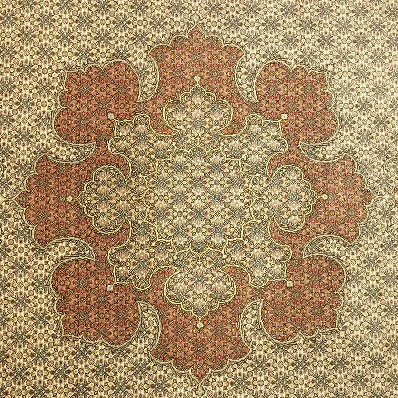 Täbriz Teppich 201x300cm - Perserteppich - hellbeige