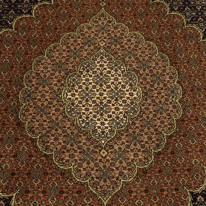 Täbriz - 50 Raj Teppich 199x309cm - Perserteppich - dunkelbeige