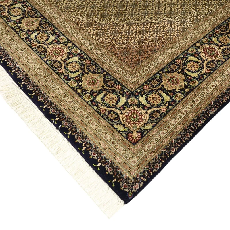 Täbriz - 50 Raj Teppich 199x309cm - Perserteppich - dunkelbeige
