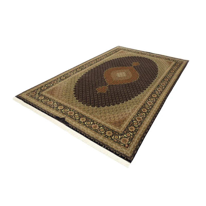 Täbriz - 50 Raj Teppich 199x309cm - Perserteppich - dunkelbeige