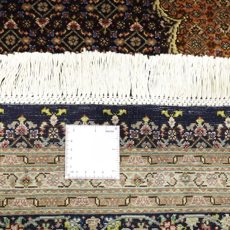 Täbriz - 50 Raj Teppich 199x309cm - Perserteppich - dunkelbeige