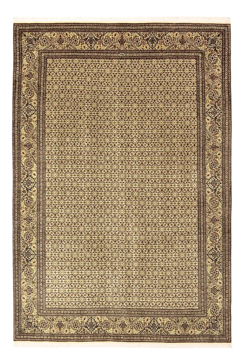 Täbriz - 50 Raj Teppich 201x288cm - Perserteppich - sand